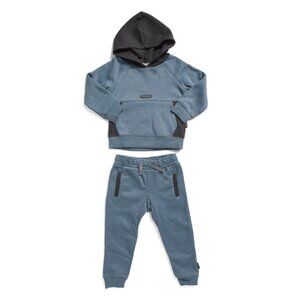 VOLCOM Heather Blue Toddler Boys 2pc Hoodie And Joggers Set